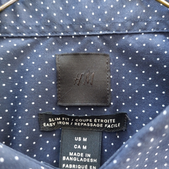 H&M Men's dress shirt Size Medium slim fit - Picture 2 of 5